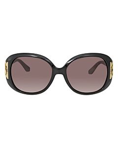 Salvatore Ferragamo 57 mm Black/Taupe Sunglasses
